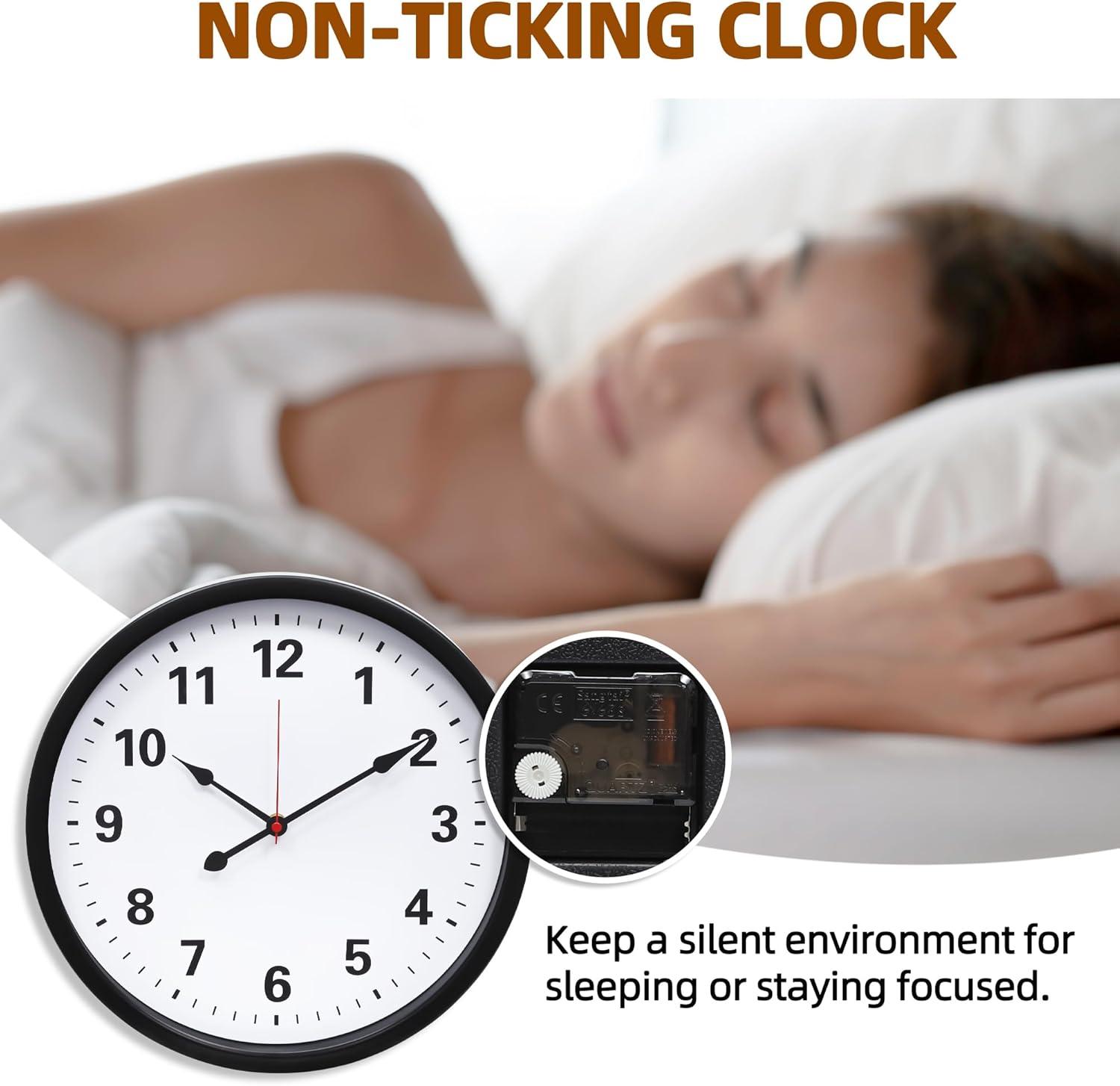 Realspace® Quartz Wall Clock, 14", Black