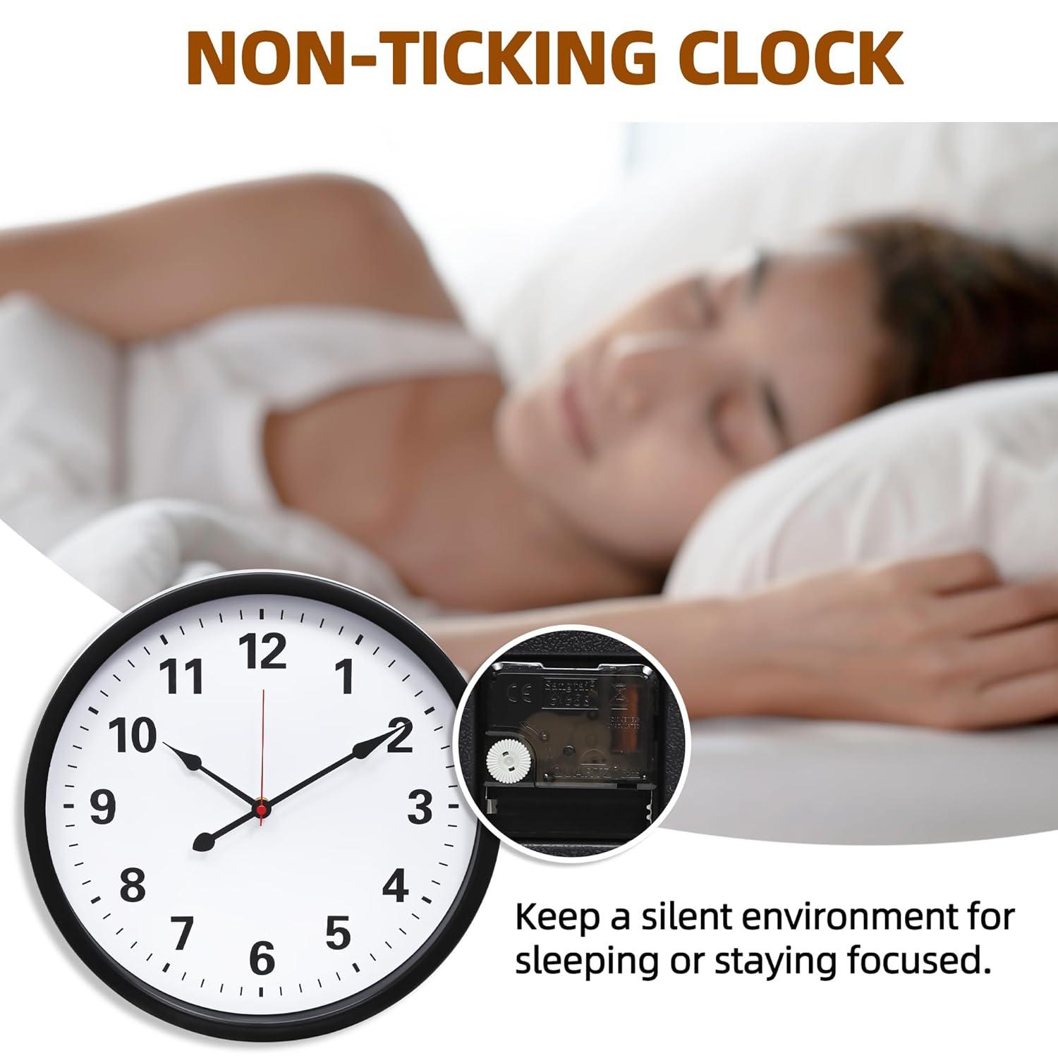 Realspace® Quartz Wall Clock, 14", Black