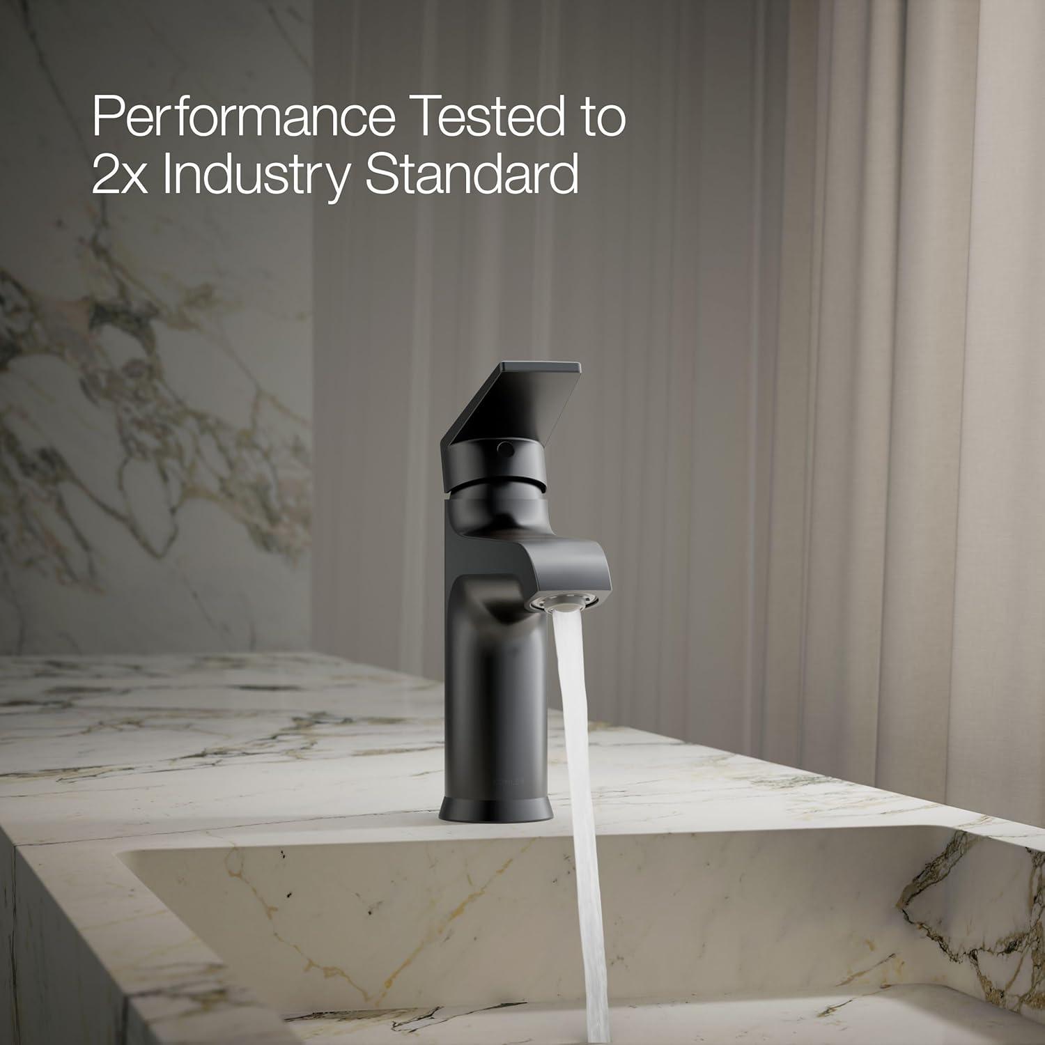 Kohler Hint Single-Handle Bathroom Faucet with Pop-Up Drain Assembly, One Hole Bathroom Sink Faucet, 1.2 gpm