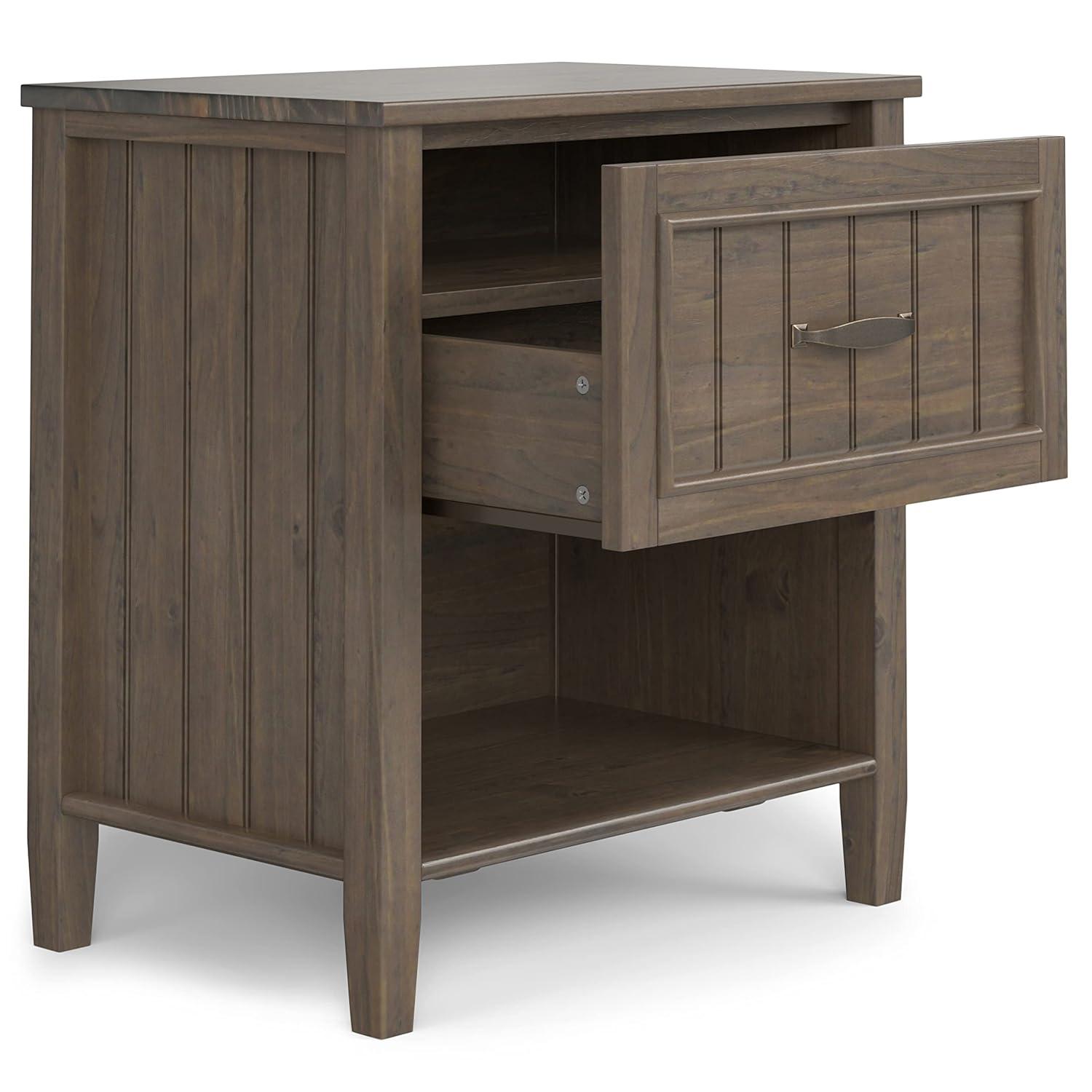 Simpli Home 24"W Solid Wood Bedside Table with Drawer