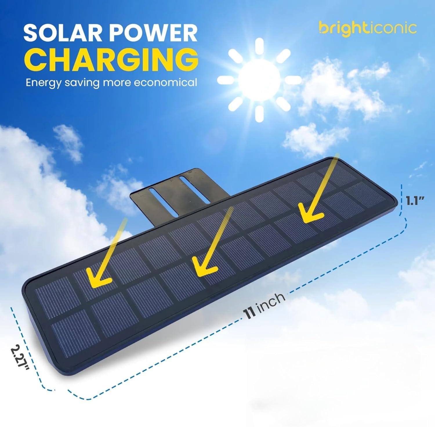 Warm White LED Solar Powered Outdoor Address Light