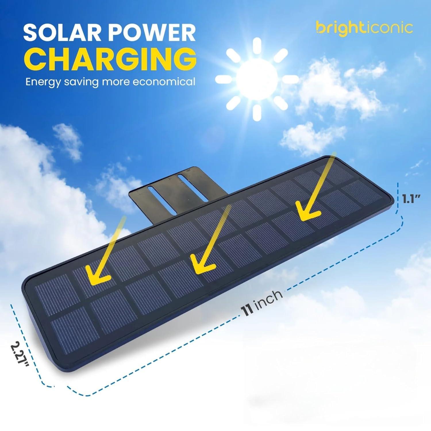 Warm White LED Solar Powered Outdoor Address Light