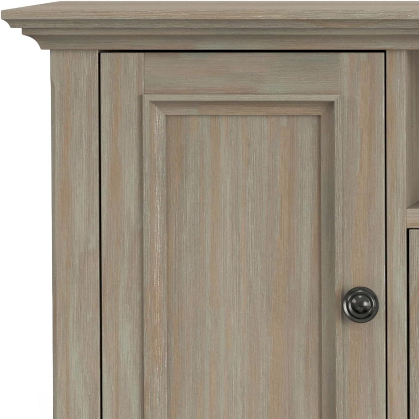 Simpli Home Amherst 54"W Solid Wood TV Stand for TVs up to 60" with Adjustable Shelves