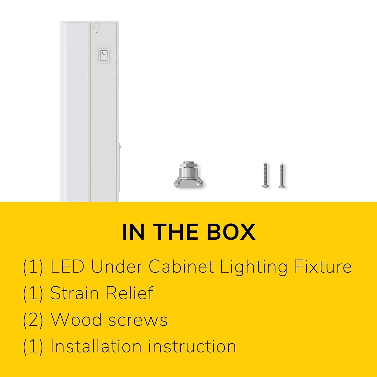 Inlight 3000K Dimmable Under Cabinet LED Lights, selectable 12/18/24/30 inches, Hardwired Only