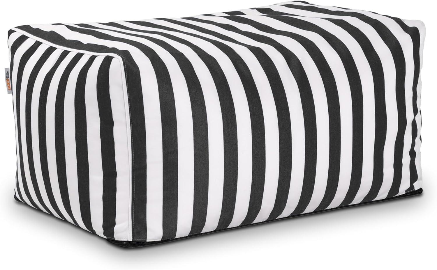 Jaxx Leon Outdoor Bean Bag Ottoman, Taupe