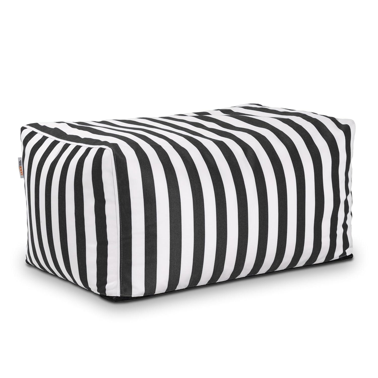 Jaxx Leon Outdoor Bean Bag Ottoman, Taupe