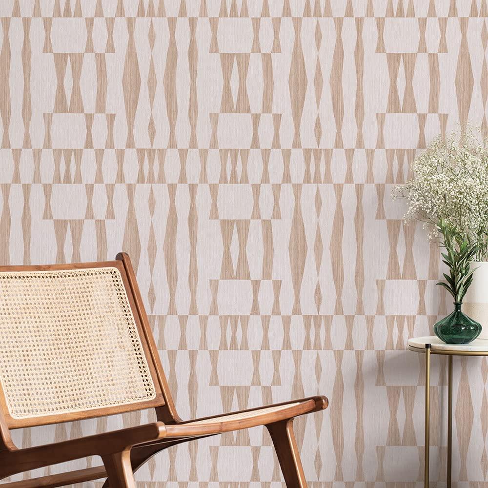 Mirin Peel + Stick Wallpaper - Textured Jute