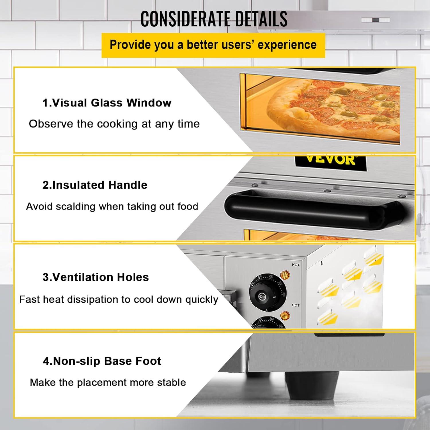 VEVOR Countertop Pizza Oven