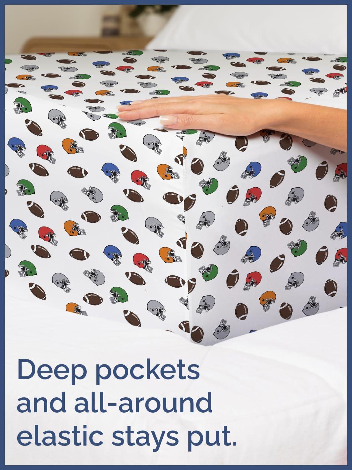 CGK Linens 4 Piece Kids Microfiber Sheet Set - Wrinkle Free - Cute, Cozy, Soft