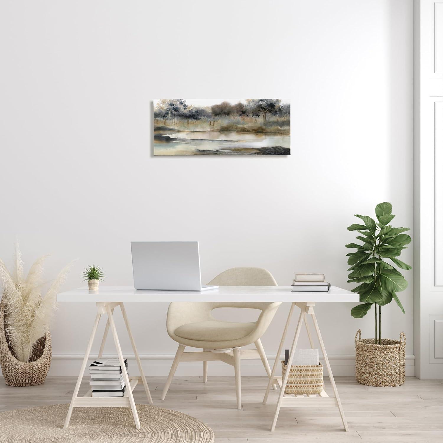 Stupell Industries " Trees By Lakeside Landscape " by Carol Robinson Painting Print