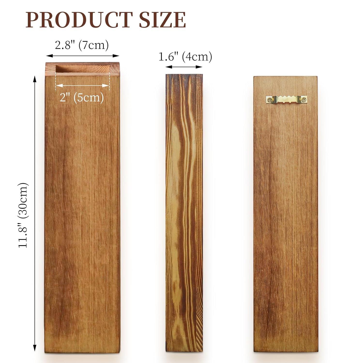 Wall Planters for Indoor Plants Modern Farmhouse Wooden Pocket Wall Vases for Dried Flowers and Faux Plants 4 Pack