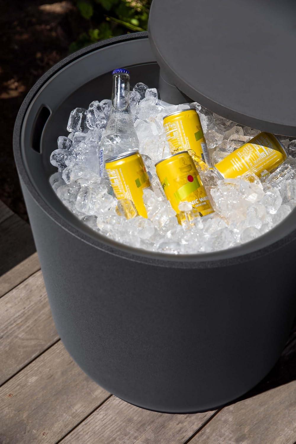 Veradek Kona Round Plastic Outdoor Side Table