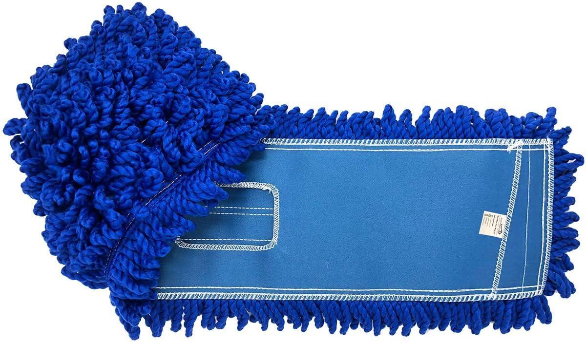 Kleen Handler 36 inch Microfiber Dust Mop | 12 Pack, Large Washable Commercial Mop Head Replacement
