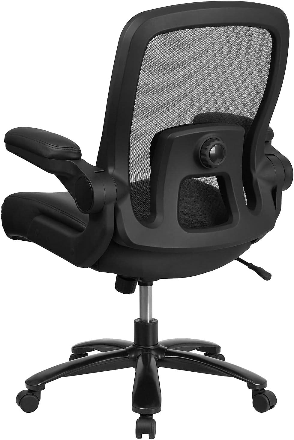 Flash Furniture HERCULES Series Big & Tall 500 lb. Rated Mesh Executive Swivel Ergonomic Office Chair with Adjustable Lumbar