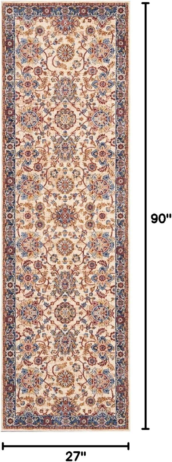 Nourison Reseda Vintage Blue 5'3" x 7'6" Area Rug, (5x8)