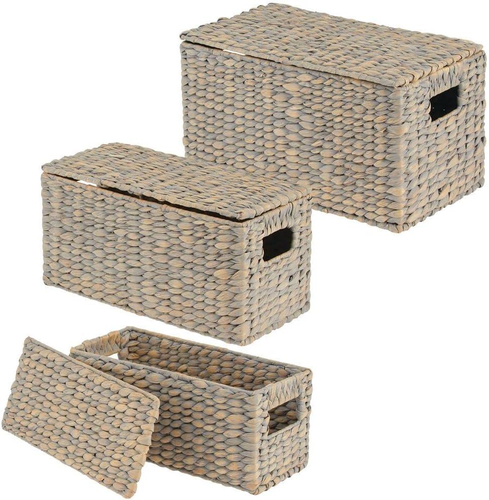 Home Wicker Bin Set