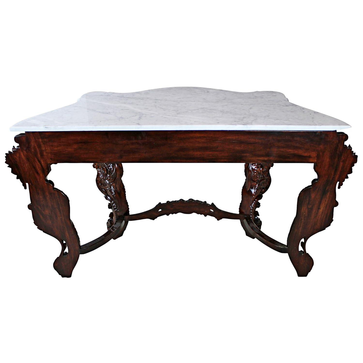 Design Toscano Hapsburg 54'' Marble Top Console Table