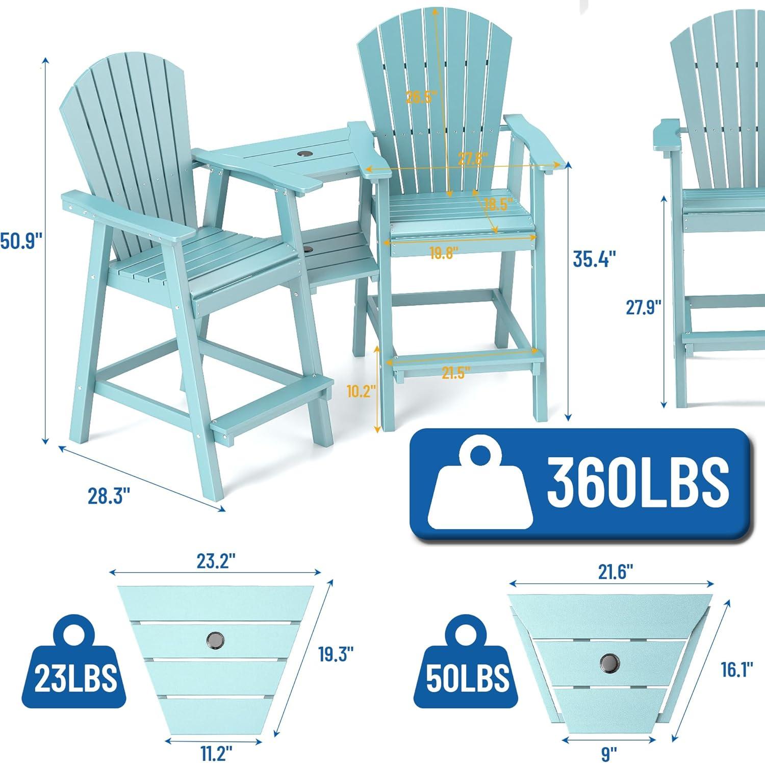 Rosecliff Heights Aryabella Plastic Adirondack Chair