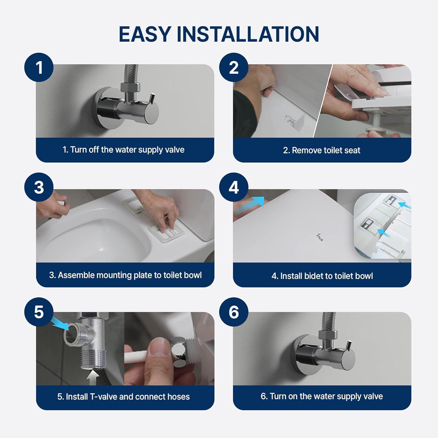 INUS Elongated Toilet Seat Bidet IST-N32