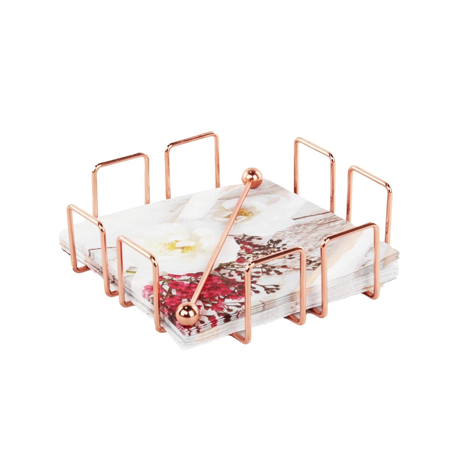 Servette Home Copper Napkin Holders for Tables