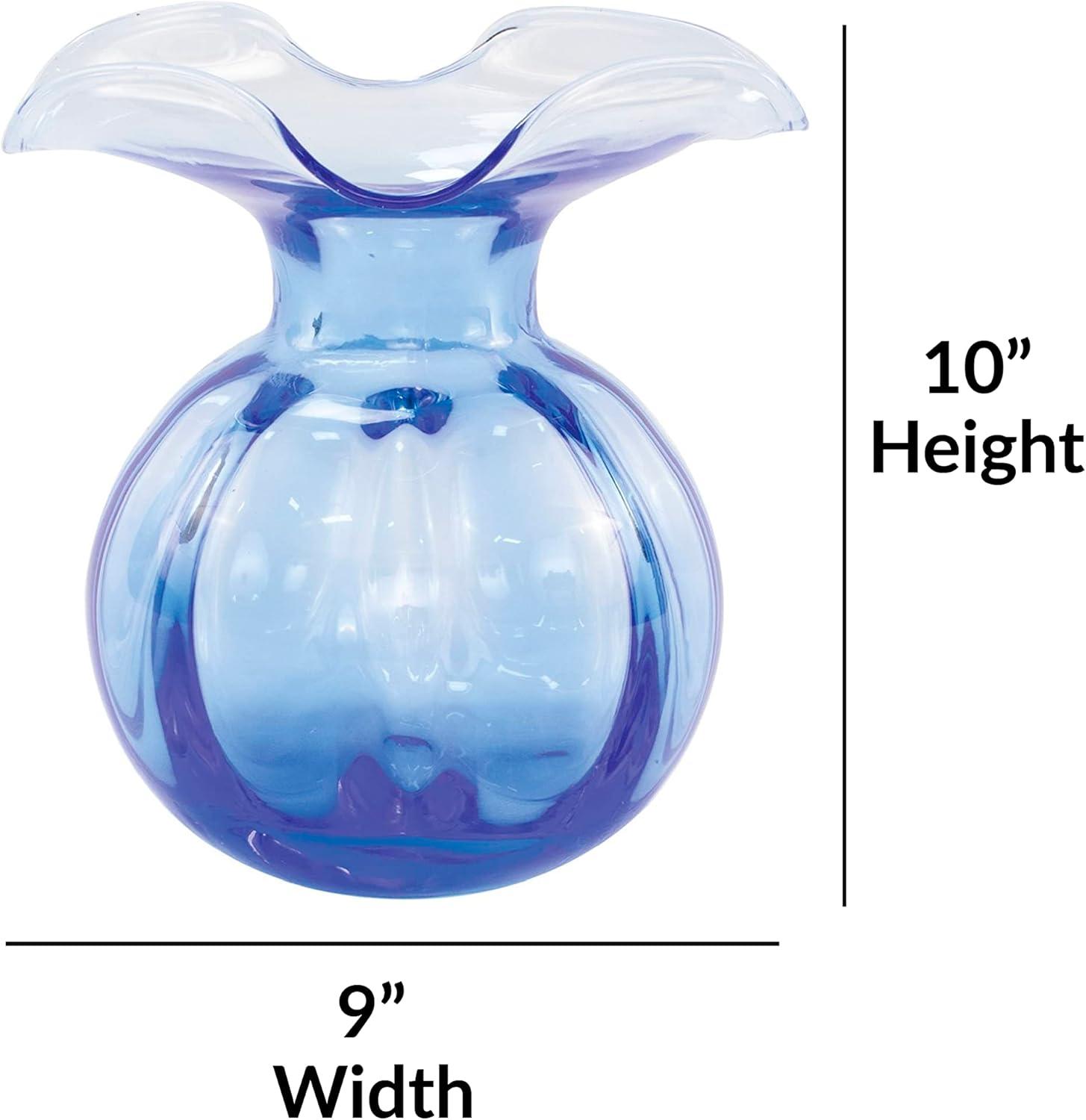 VIETRI Hibiscus Handmade Glass Table Vase