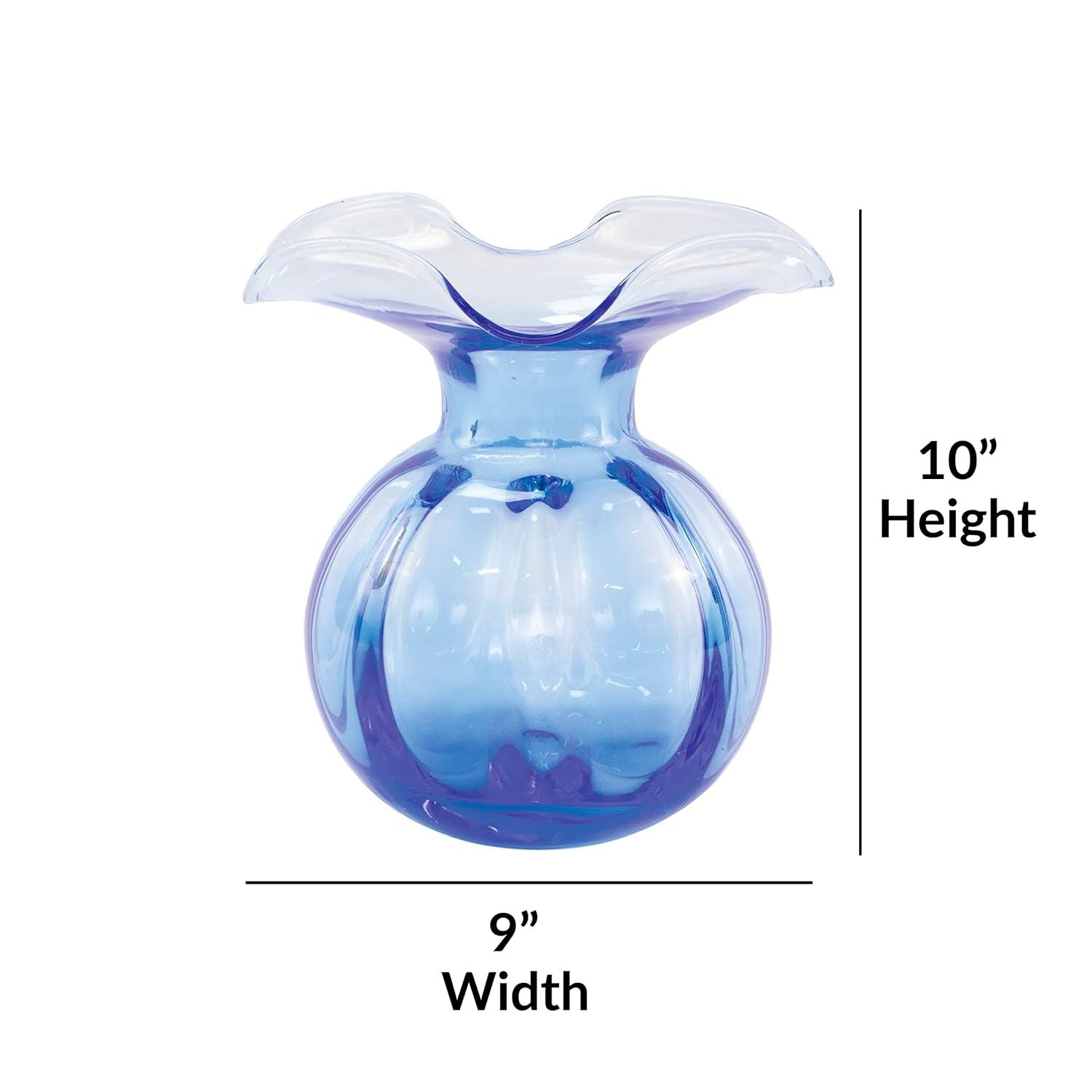 VIETRI Hibiscus Handmade Glass Table Vase