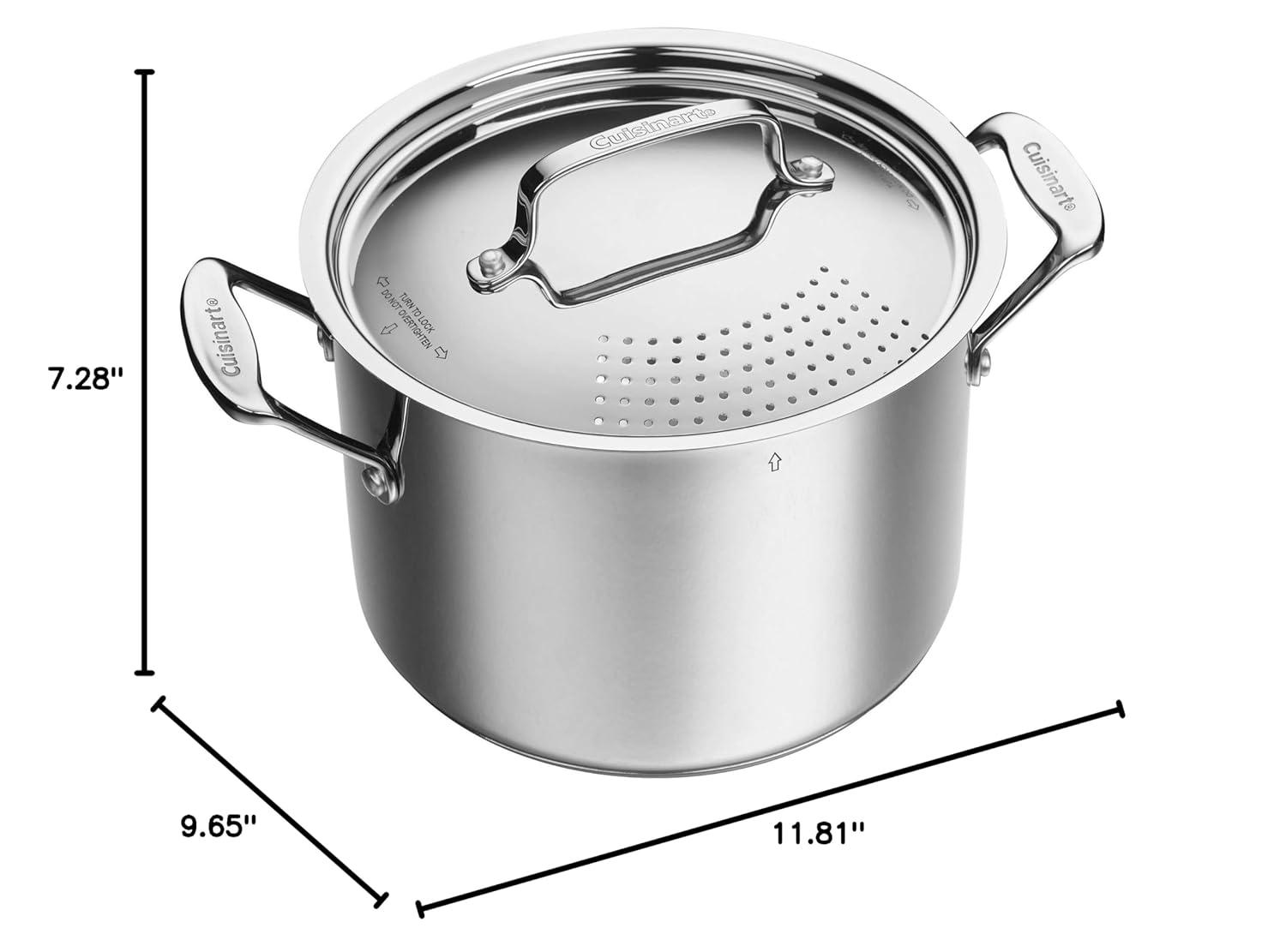 Cuisinart ® Chef's Classic ™ 6-Qt. Stainless Steel Pasta Pot with Straining Cover