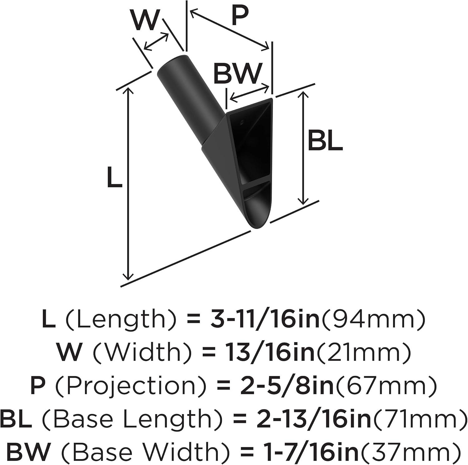 Acclivity Contemporary Single Prong Decorative Wall Hook