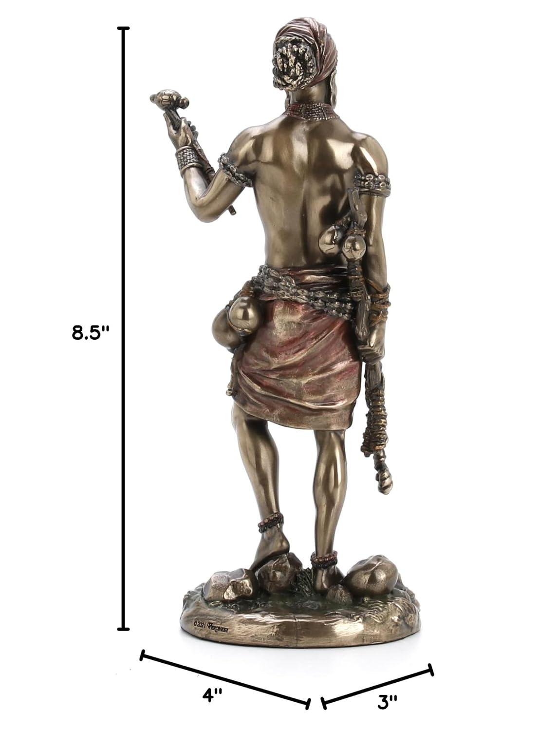 Veronese Design 8.5" Eshu The Divine Trickster God of The Yoruba Cold Cast Resin Antique Bronze Finish Statue