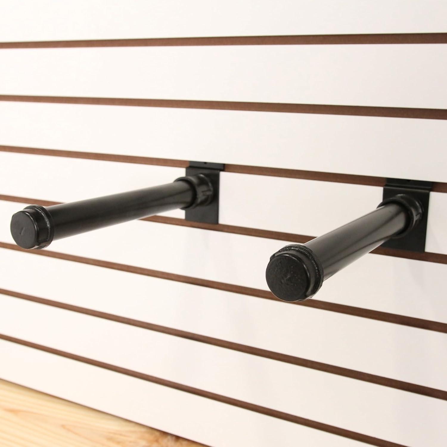 4ft x 2ft Horizontal White Slatwall Panels Easy Organizer (24"H x 48"L) - Pack of 2 - Streamline Your Space with Effortless Retail Displays  Garage Wall Solutions  and Craft Storage Organization