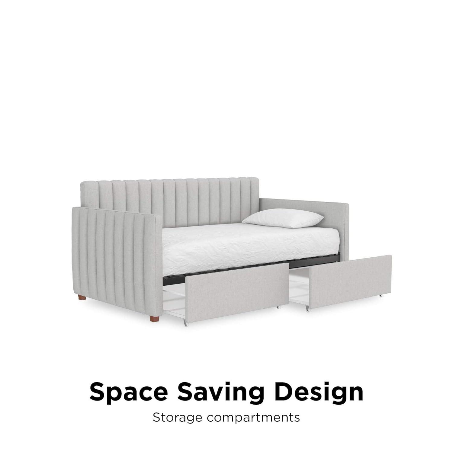 Brittany Upholstered Unfinished Platform Storage Bed