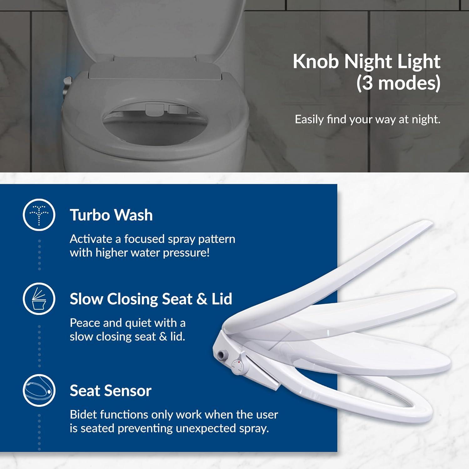 BB500 Elongated Toilet Seat Bidet