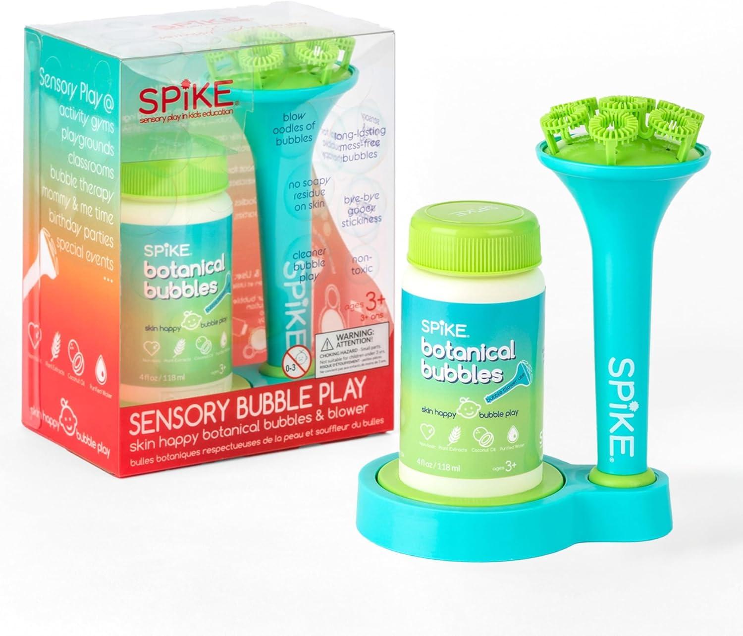 Innobaby Spike Bubble Blower with 4 oz Bubble Solution and Dipping Tray