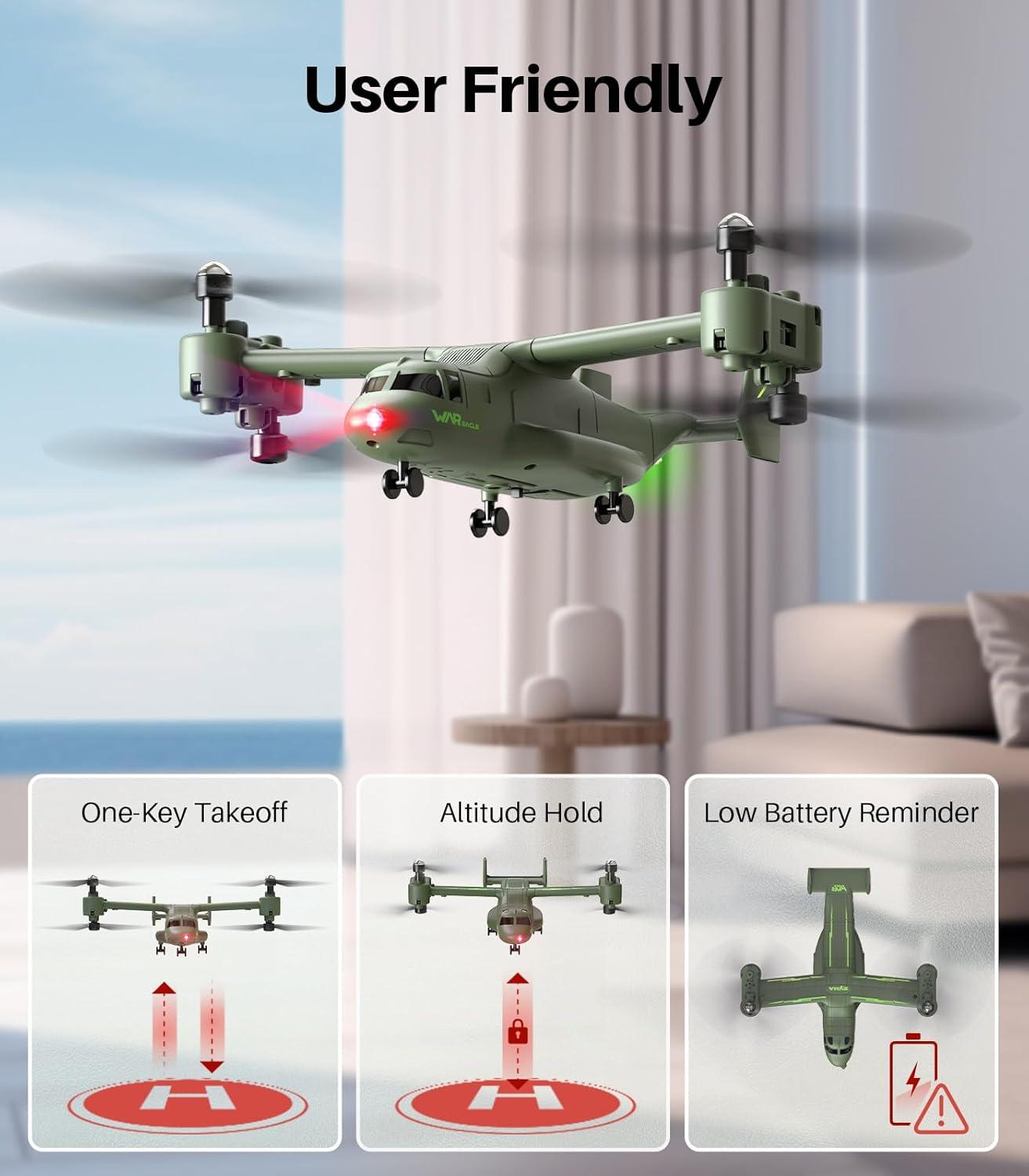 SYMA X550 Military RC Helicopters, 4 Channel Remote Control Helicopter with High & Low Speed, Multiple Stunt Flying, Altitude Hold and LED Light, Army Model for Display and Collectibles