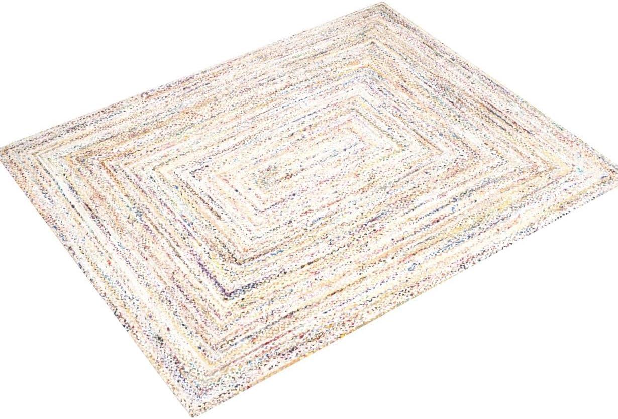 Braided BRD210 Hand Woven Area Rug - Ivory/Multi - 8'x10' - Safavieh.