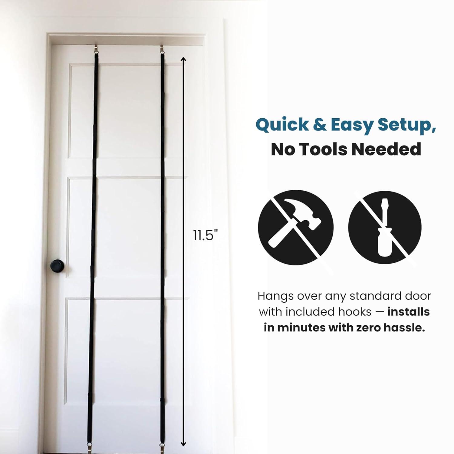 Jokari 16 Hook Cap Rack Over the Closet Door for Baseball Caps and Accessories, 2 Pack