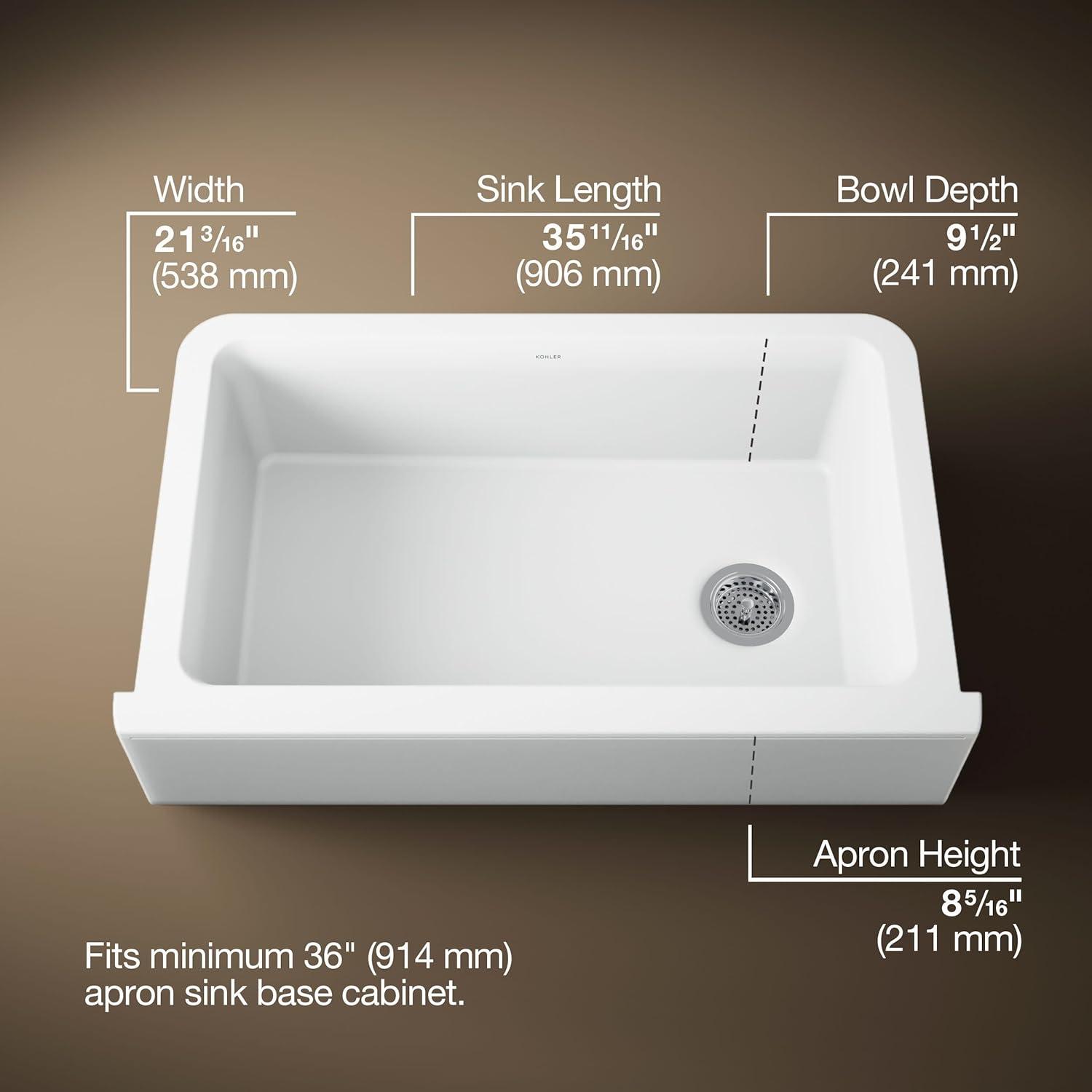 Cairn Undermount Single-Bowl Farmhouse Kitchen Sink