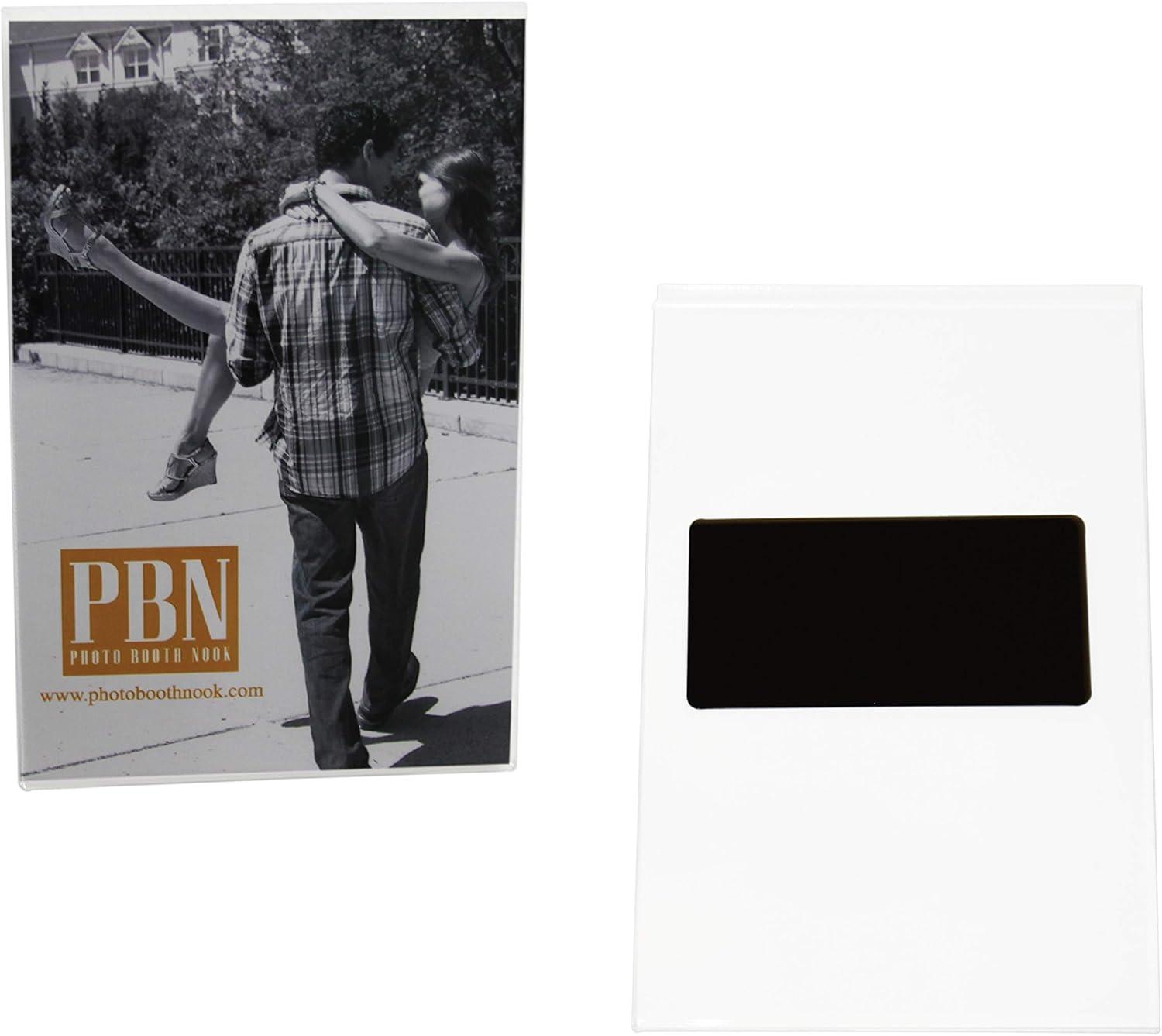 Photo Booth Nook | Magnetic Photo Frames for Refrigerator 4x6 (12 Count) | Clear Acrylic Picture frames 4x6 | Vertical Orientation