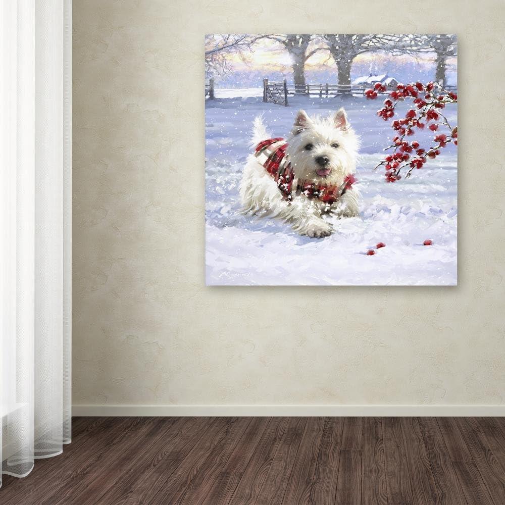Trademark Fine Art -The Macneil Studio 'Westie Fun' Canvas Art - 18''x18''
