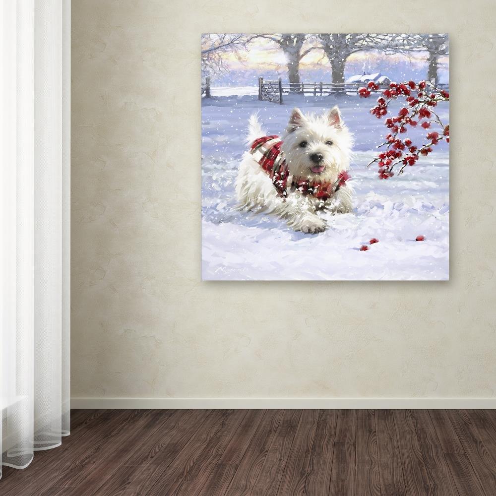 Trademark Fine Art -The Macneil Studio 'Westie Fun' Canvas Art - 18''x18''