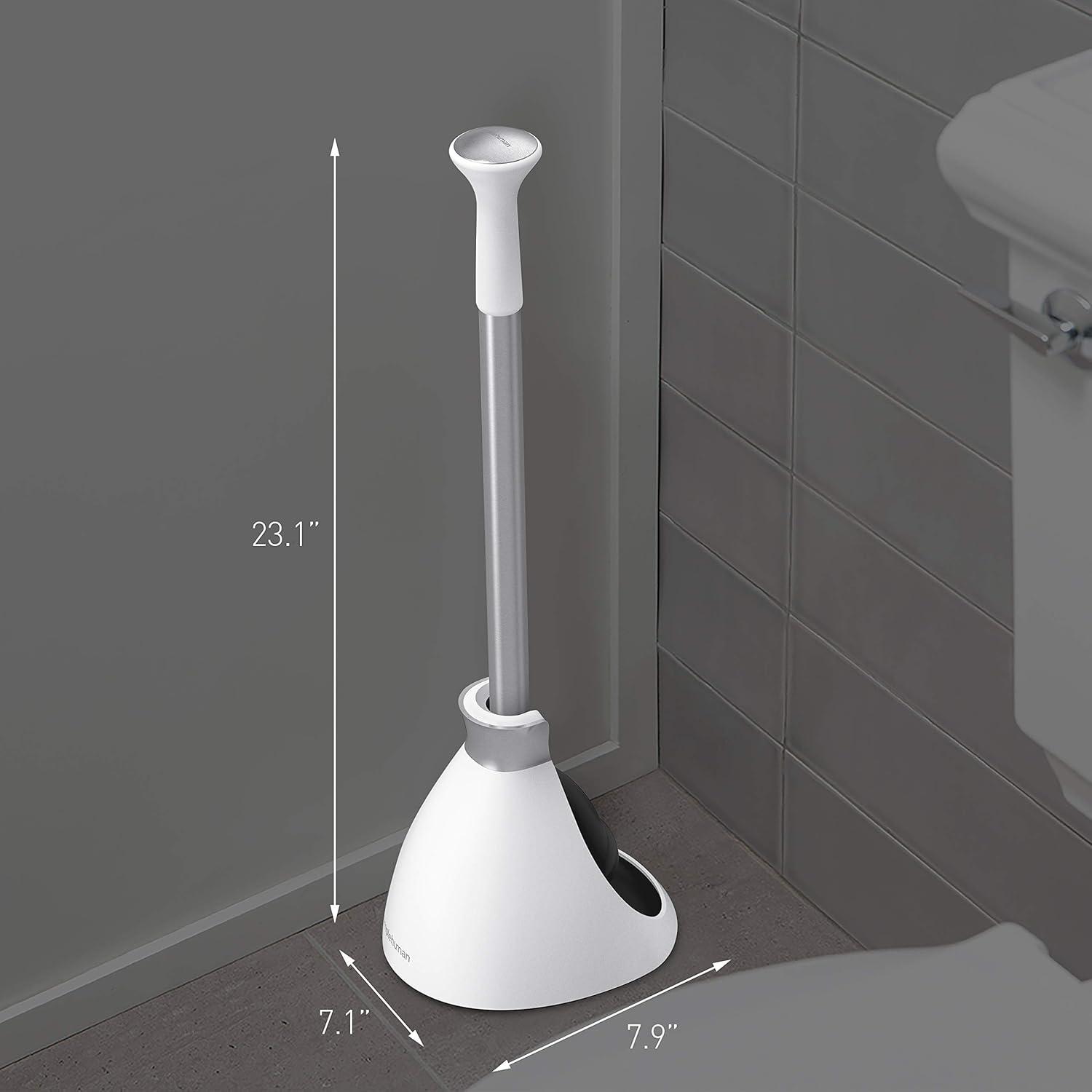 Simplehuman Toilet Plunger and Caddy Stainless Steel