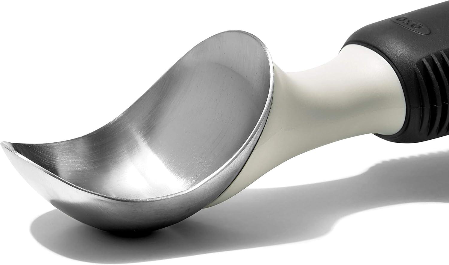 Stainless Steel Ice Cream Scoop with Non-slip Grip