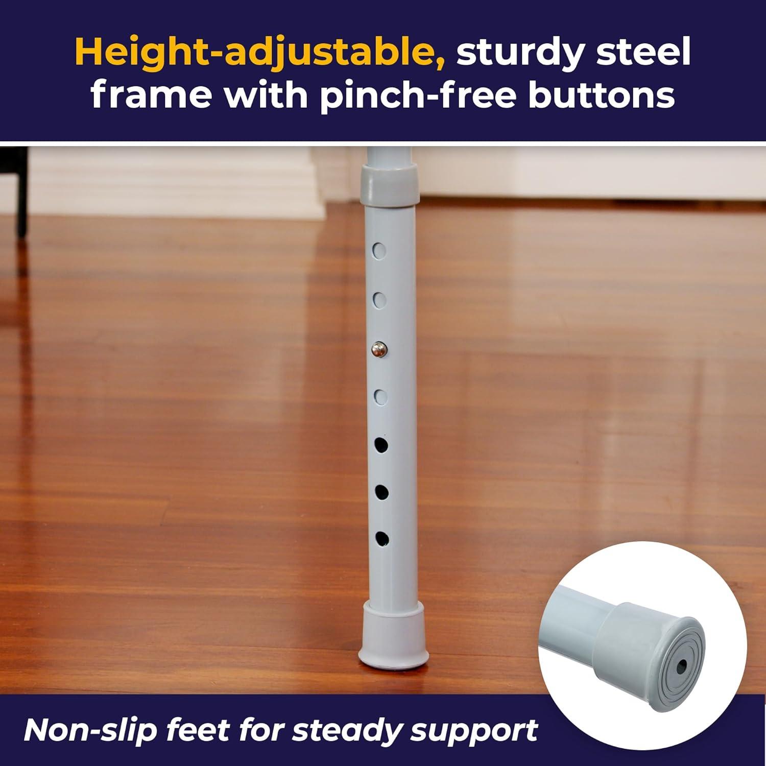 Drive Medical Steel Folding Bedside Commode