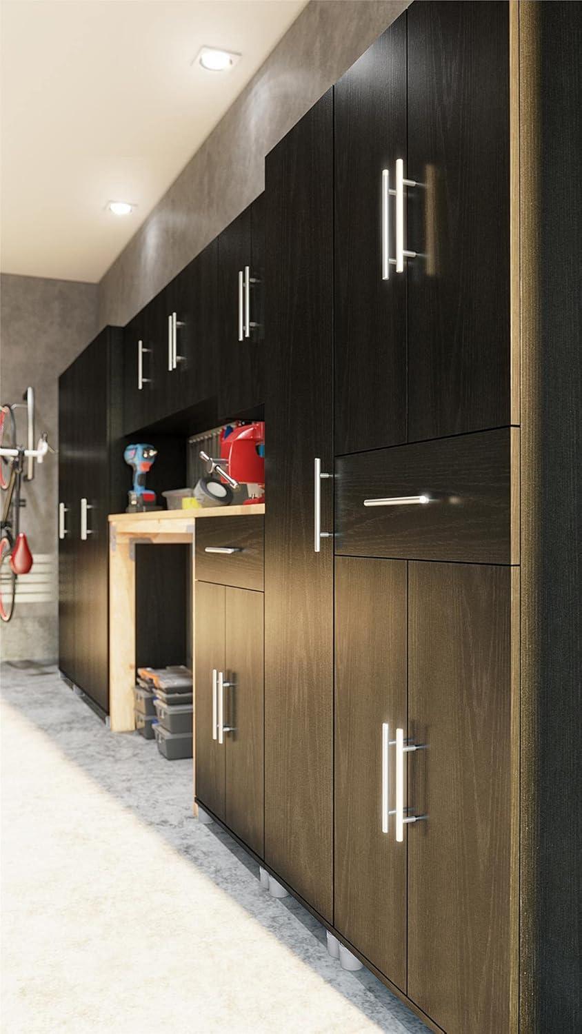 Camberly 4 Door/1 Drawer Storage Cabinet, Graphite Gray