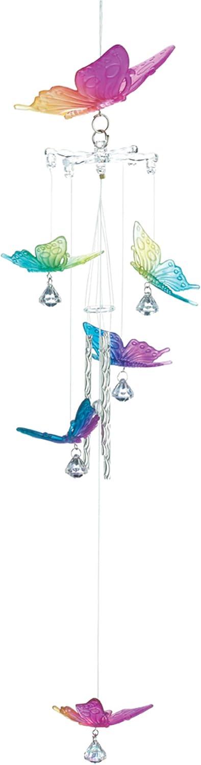 Colorful Acrylic Butterfly Garden Wind Chime