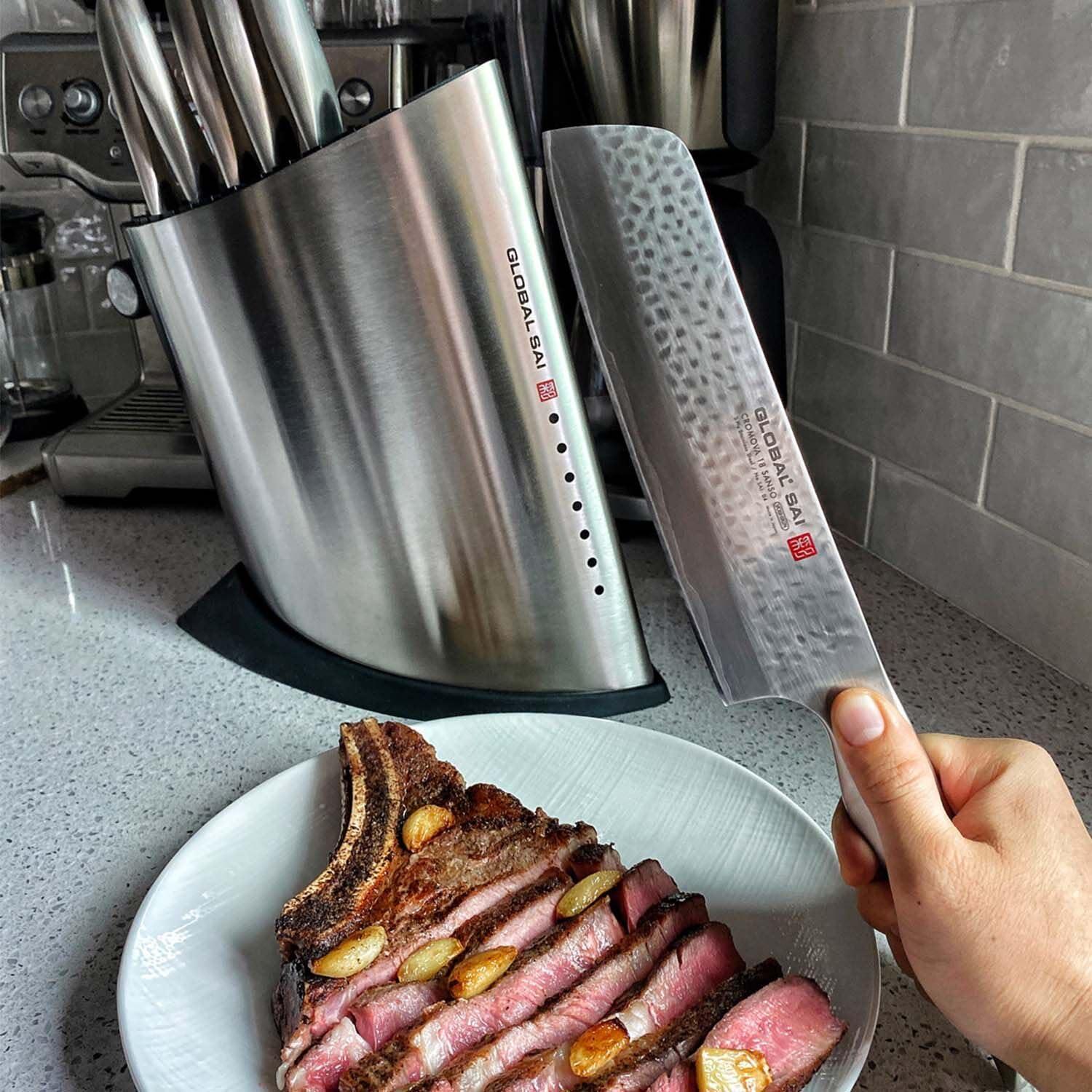 Global Knives Global Knives Ukon SAI 7 Piece Knife Block Set