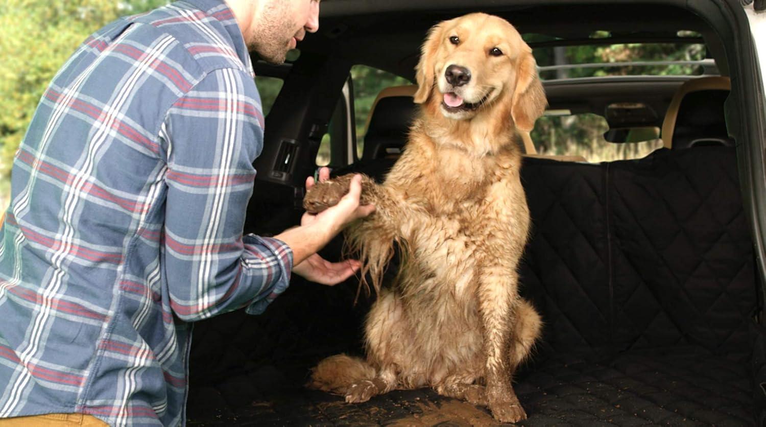 Plush Paws Premium Waterproof Nonslip Scratchproof Convertible Cargo Liner for Cars & SUVs Regular Black