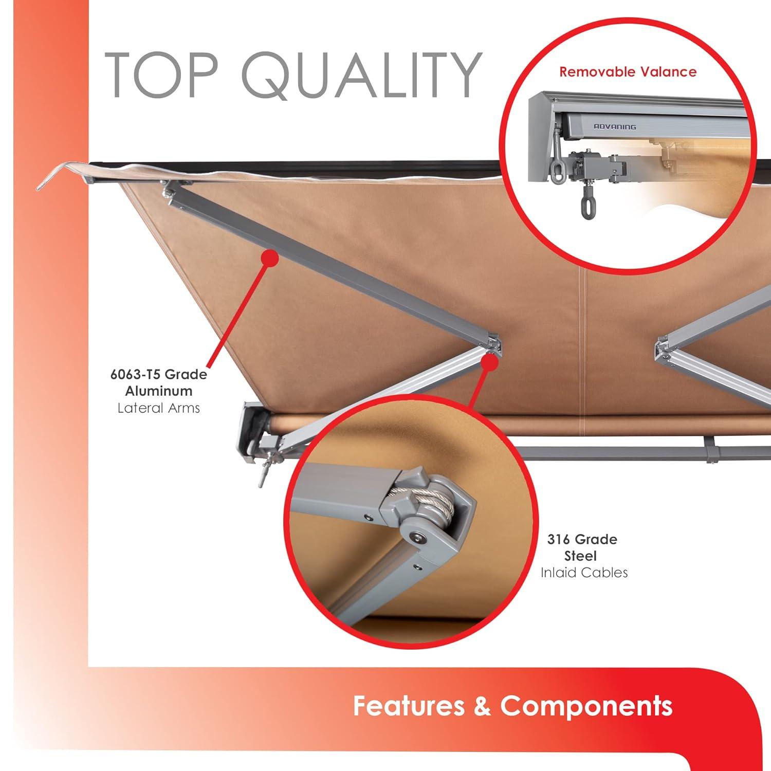 Classic Manual Retractable Patio Awning