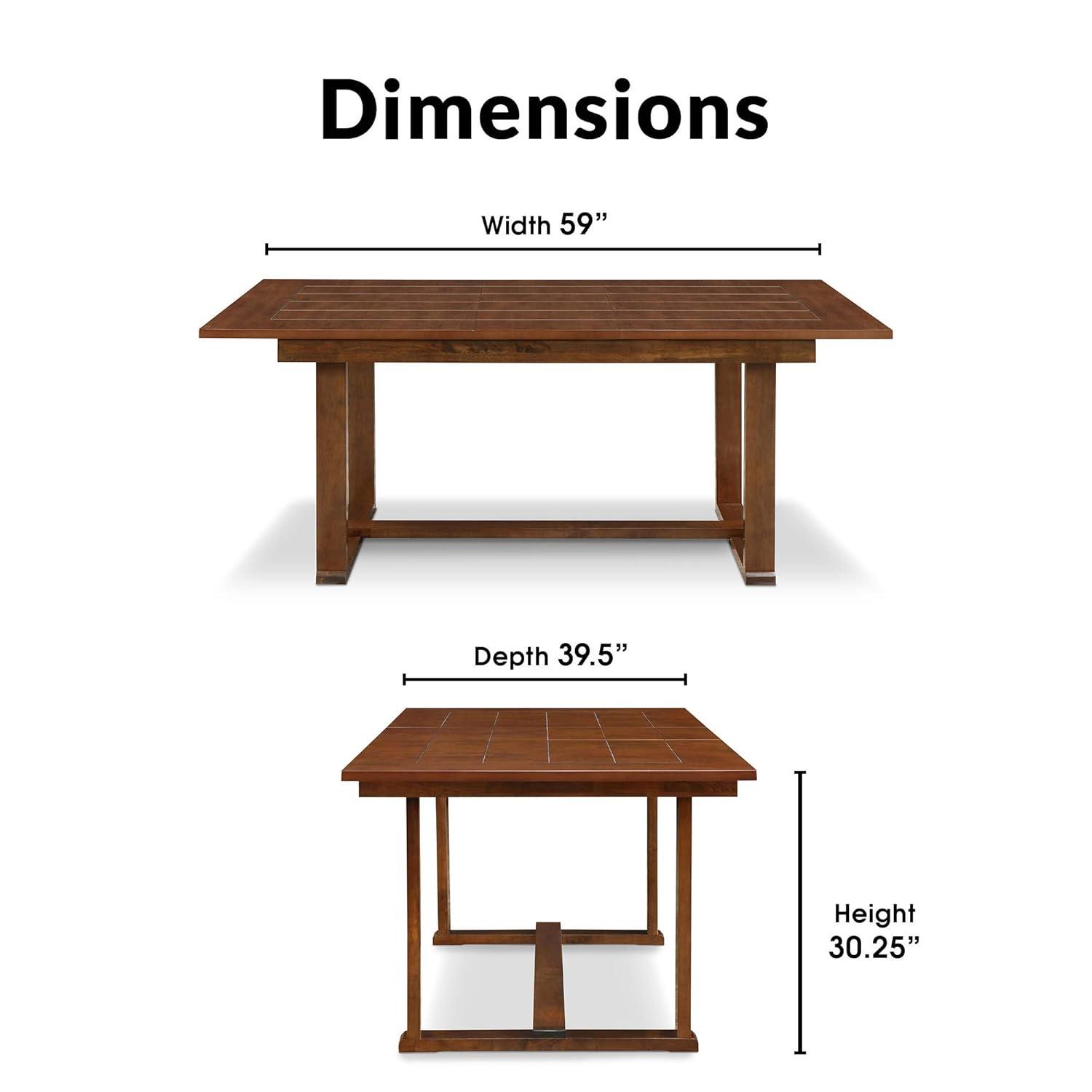 ClickDecor Wesley ClickDecor Wesley Extendable Dining Table