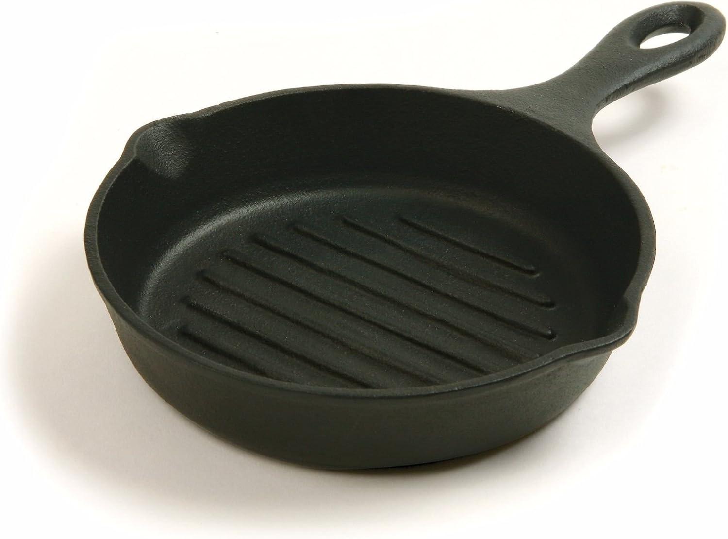 Norpro Pre-Seasoned Cast Iron Mini Grill Pan